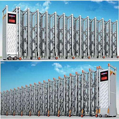 不锈钢电动伸缩门测量定制