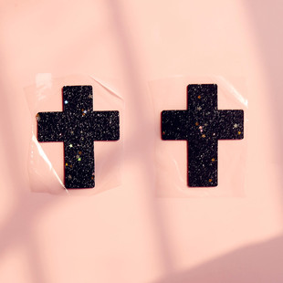 cosplay 十字架胸贴 情趣 性感无痕内衣乳头贴 舞台 闪亮格利特布