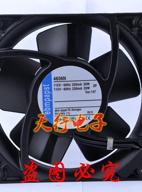 4606N全新ebmpapst轴流风机 变频器风扇115V耐高温UPS电源风扇