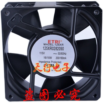 法国ETRI 12038 12CM 125XR0282090 11U5V 16/15W 耐高温交流风扇