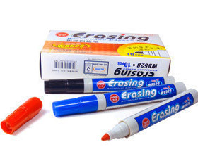 东洋白板笔批发 彩色水性白板笔 黑色 白板专用笔 可擦6117b2