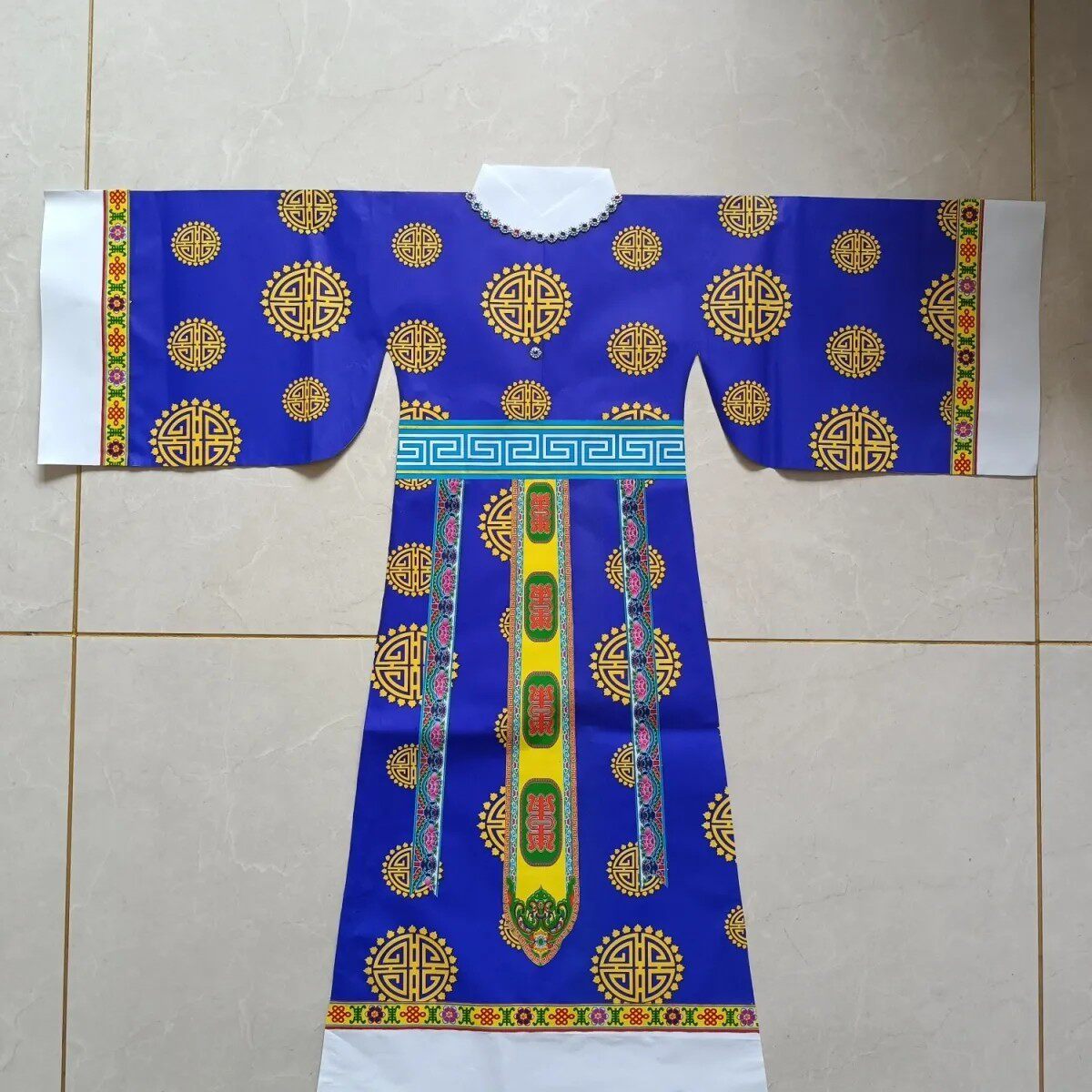 仙衣加棉款纯手工纸衣寒衣节三月三九月九用品 纸做的尺寸约75*75