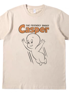 小精灵电影 美式复古vintagetee纯棉短袖男女情侣T恤纯棉tshirt