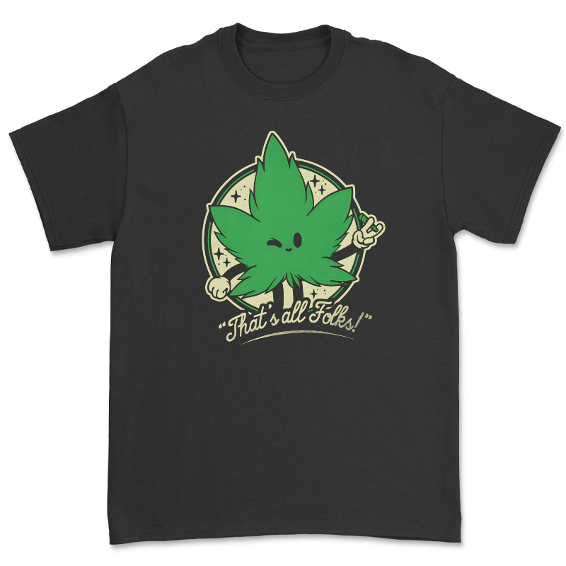 That's all folks搞怪美式T恤复古vintage男女宽松古着短袖tshirt