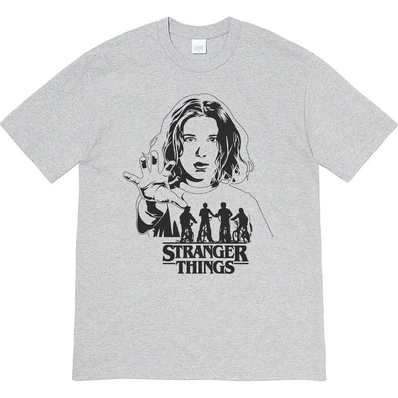 怪奇物语美剧stranger things美式复古vintage男女情侣T恤纯棉tee