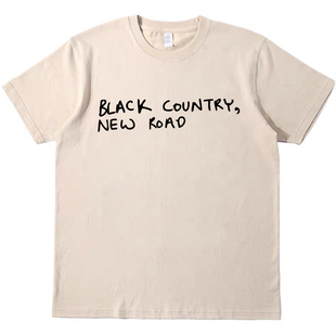 Black Country New Road复古短袖bf男女情侣T恤纯棉tee原创tshirt