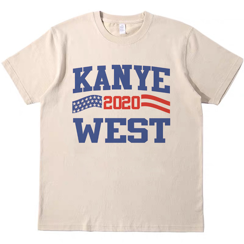 kanye west侃爷说唱复古vintage美式T恤男女宽松纯棉短袖teeshirt