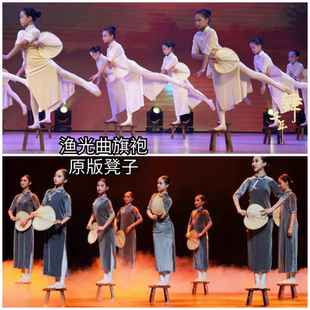 春晚同款渔光曲儿童旗袍永不消逝的电波同款道具晨光曲外婆桥凳子