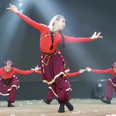 起舞舞蹈藏族演出服起舞舞蹈服