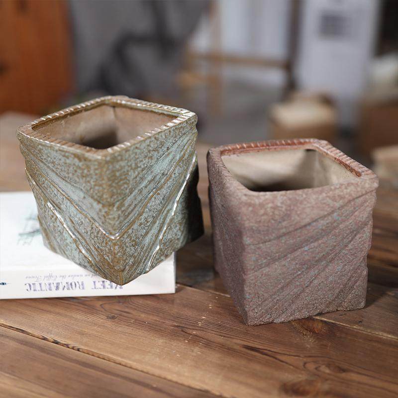 复古创意陶瓷花盆家用口径绿植多肉盆景三角梅轻奢高级感清仓花瓶,鲜花速递/花卉仿真/绿植园艺,花瓶,淘宝优惠券,粉丝福利购,淘宝优惠卷