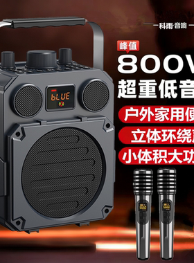800W大功率户外K歌音响柏林之声乐器音箱重低音广场舞蓝牙低音炮
