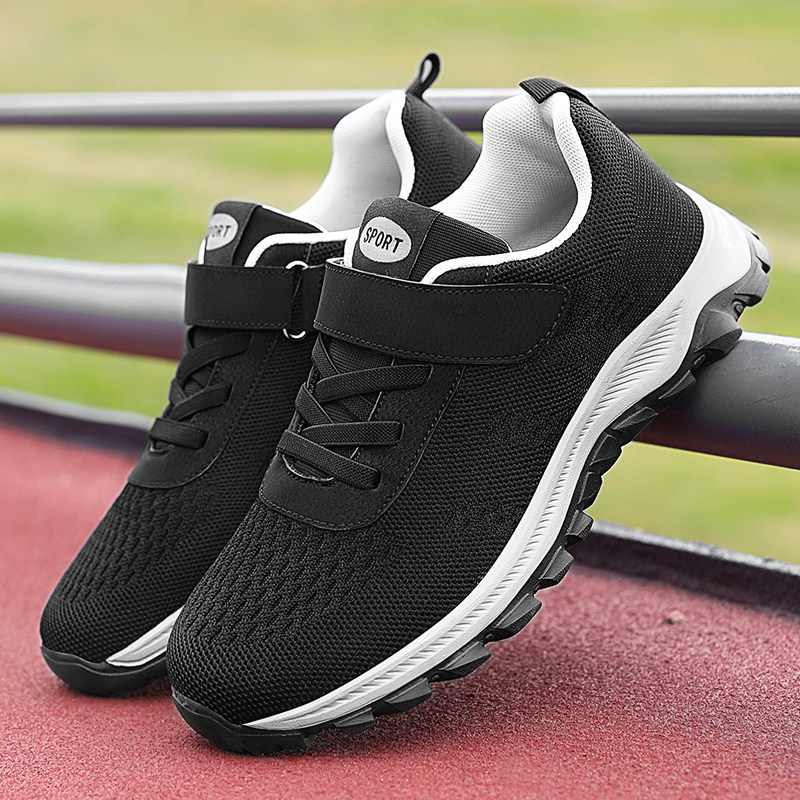 品牌老人鞋男特大码46中老年47透气运动鞋48加肥休闲健步爸爸鞋