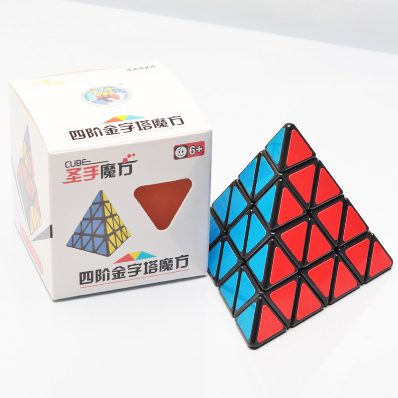 圣手四阶金字塔魔方4阶三角魔塔异形专业灵活比赛用儿童益智玩具