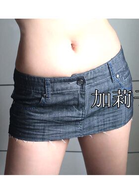 牛仔特价独家定制街拍新款迷你裙