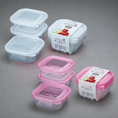 NAKAYA日本进口冰箱保鲜盒分装冷冻冷藏食品级收纳盒微波炉款带盖