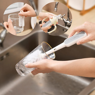 日本三合一杯刷清洁刷长柄刷子清洗刷保温杯盖清洁杯子专用神器