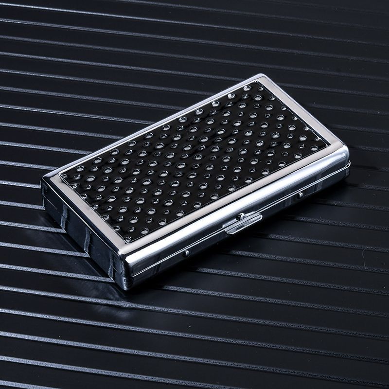 粗中细三用烟盒细支20支装超薄金属便携抗压防潮烟夹粗支14支装