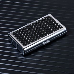 粗中细三用烟盒细支20支装 超薄金属便携抗压防潮烟夹粗支14支装