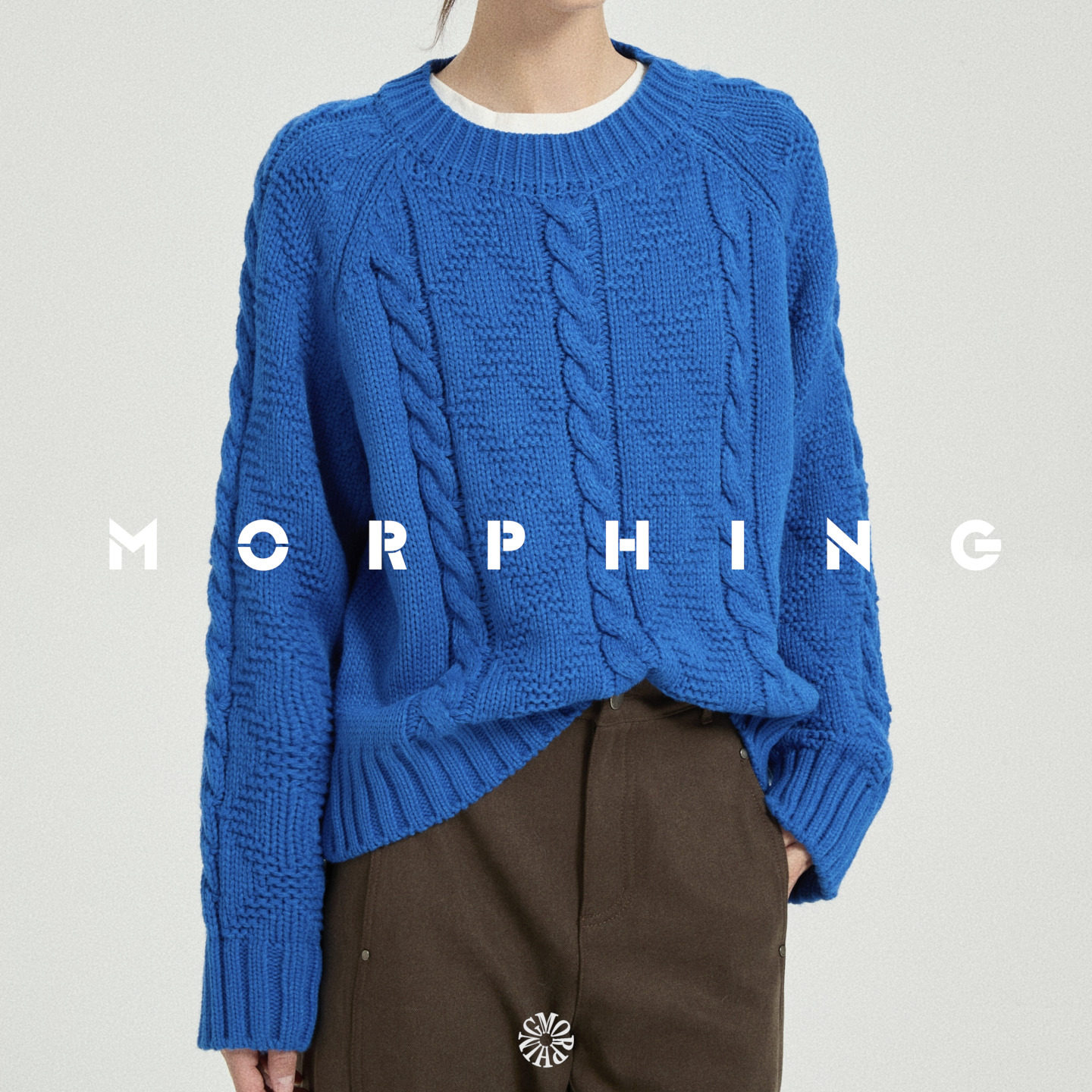 茉斐MORPHING冬季粗针绞毛针织衫