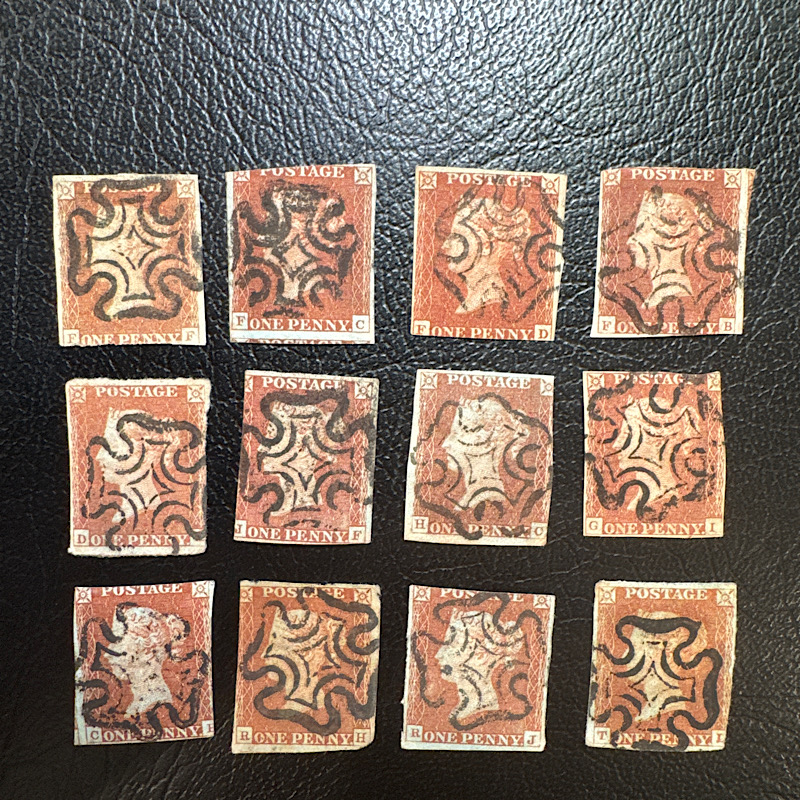 英国 红便士无齿 马耳他全戳 旧票上品自选 黑便士 蓝便士 收藏