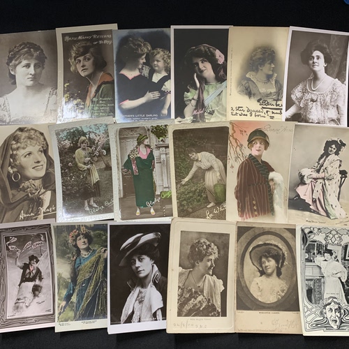 18 英国早期  明星 舞台剧演员 肖像  美女  原版老明信片