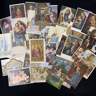 宗教 文艺复兴 圣母 天使 老明信片自选 专题1910年代原版 欧洲