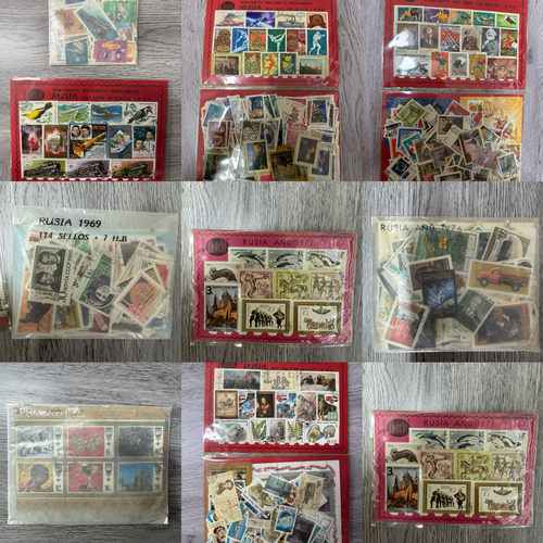 苏联邮票 自选   盖销全年邮票 年票 保真 生日小礼物 手帐