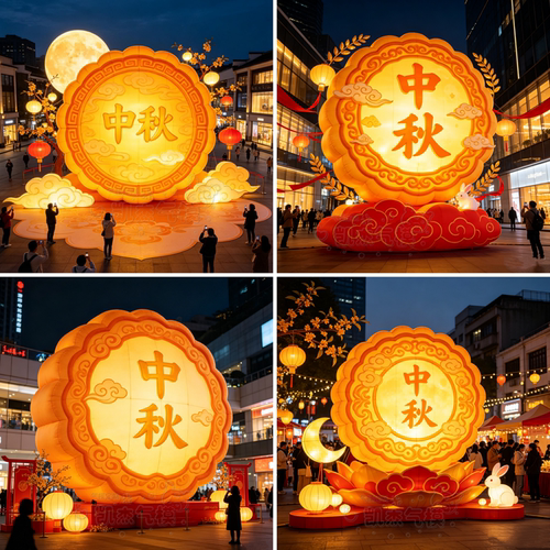 月饼气模节日活动装饰宣传引流
