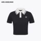 上衣 设计师ANN 拼色POLOT恤 新款 短袖 ANDELMAN 2025夏季