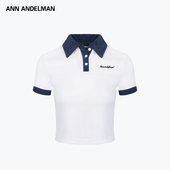 短款 设计师ANN ANDELMAN网球系列毛巾料POLO衫