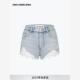设计师ANN 水洗做旧磨烂破洞蕾丝边牛仔短裤 ANDELMAN2025秋季 新款