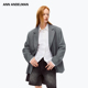 ANDELMAN灰色宽松版 休闲西装 外套女2025新款 设计师ANN 秋季 西服