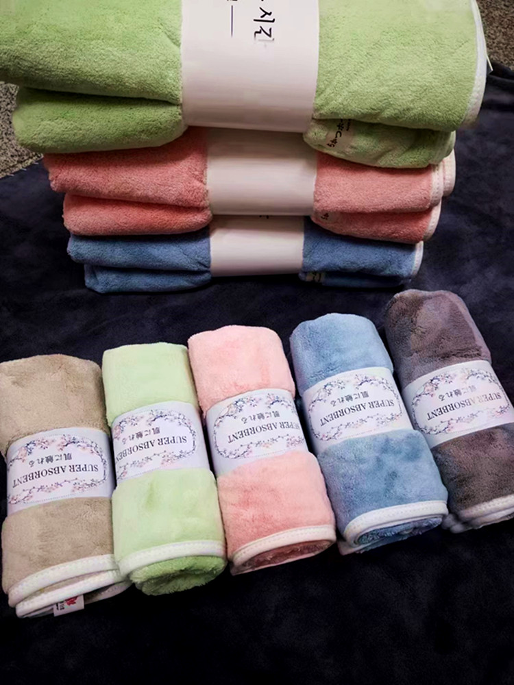 纯色高档柔软亲肤超吸水绒质毛巾男女情侣家庭细腻舒适洁面巾浴巾