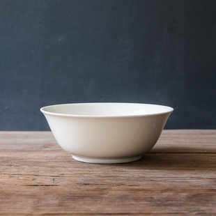 陆升Luzerne正品 Eco埃米尔系列9英寸汤碗新骨瓷建白透明釉纯白