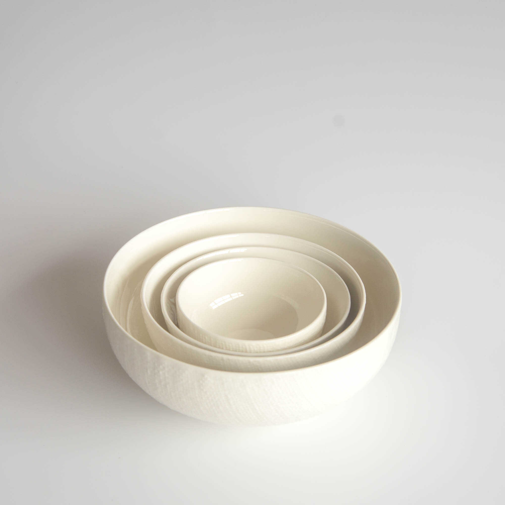 白麻布纹系列透明釉馄饨碗陆升