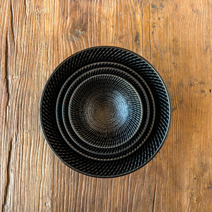 9英寸斗笠碗饭碗面碗汤碗 陆升Luzerne都市Urban系列乌木黑5