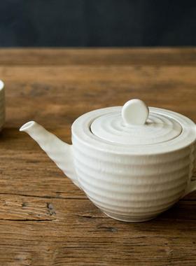 陆升Luzerne建白透明釉song宋念系列跳刀/羽毛纹高温细瓷茶壶水壶