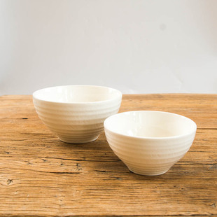 Luzerne 7.5英寸汤碗馄饨碗饭碗新骨瓷 陆升song系列跳刀纹6