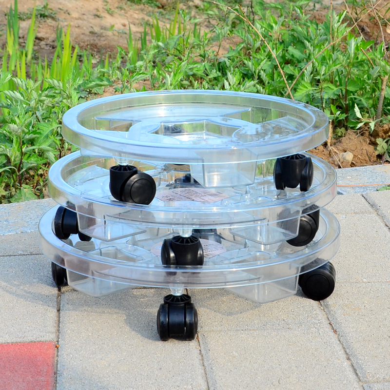 花盆底座带滚轮圆形底盘