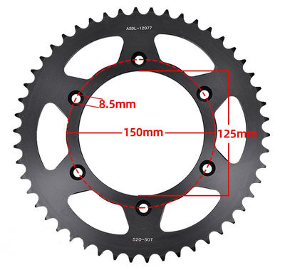 适用KTM125 150 250 300 450SXF500 520EXC链轮大小齿轮520套链条