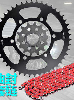 适用川崎KLE300忍者Ninja250R Z400链轮盘大小齿轮牙盘520套链条