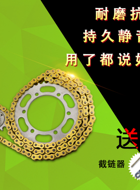 适用于摩托车川崎西风GPZ400 ZZR250链轮520链条套链盘大小齿轮