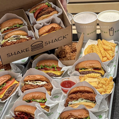 汉堡ShakeShack鸡块薯条网红包邮