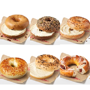 Tims 代购黑芝麻肉桂黑麦坚果多多全麦奇亚籽微笑贝果五红贝果