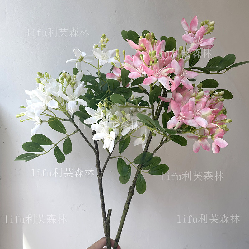 北欧家居装饰仿真花天竺花