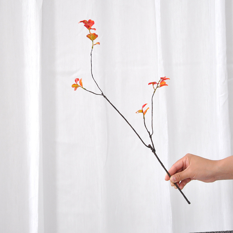 中式禅意红树叶短枝树枝藤条仿真植物龙须枝插花配材枯树枝家居