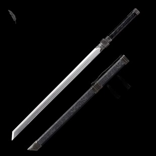 龙泉手工一体唐横刀剑高锰钢锻打动漫斩神星辰刀收藏冷兵器未开刃