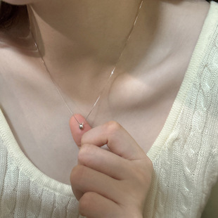 小银豆项链女轻奢小众精致高级感锁骨链2026年新爆款秋冬颈链配饰
