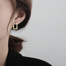 耳钉女 潮耳圈韩国气质夏季 耳环2024年新款 925纯银高级感耳坠法式