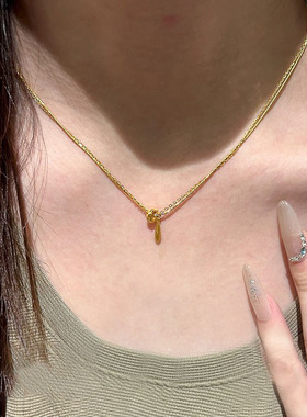 水滴项链女精致气质百搭颈链